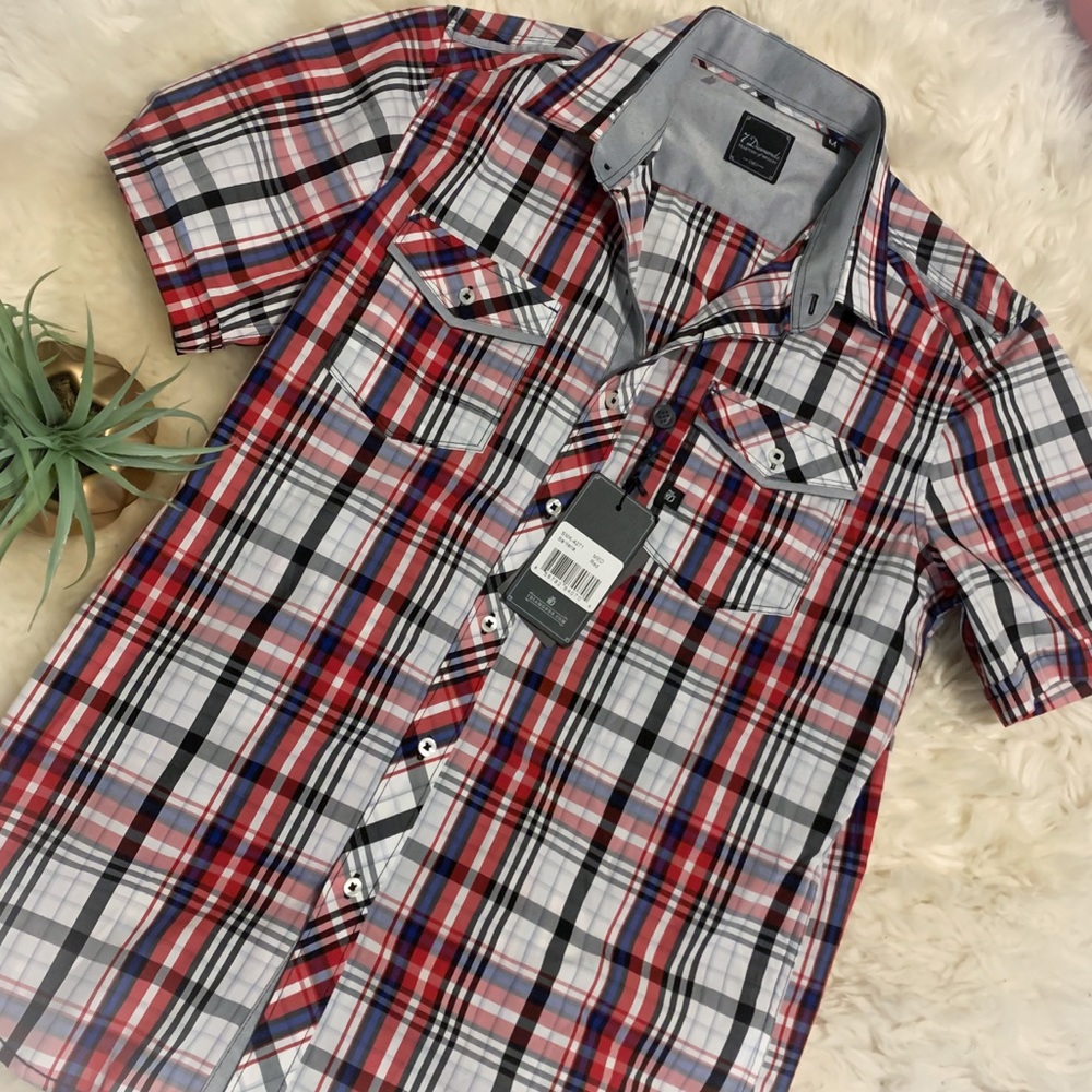 NWT 7 Diamonds ‘Santeria’ Short Sleeve Medium